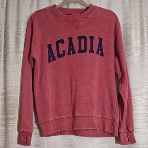 Red Acadia Crewneck Sweatshirt
